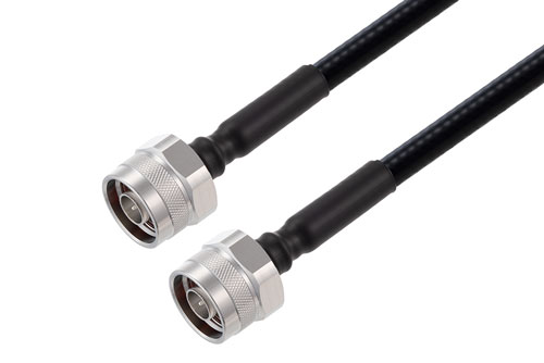 Outdoor Rated N Male to N Male Low PIM Cable Using SPO-250 Coax