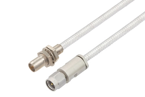 Slide-On BMA Plug Bulkhead to 3.5mm Male Cable Using PE-SR402FL Coax