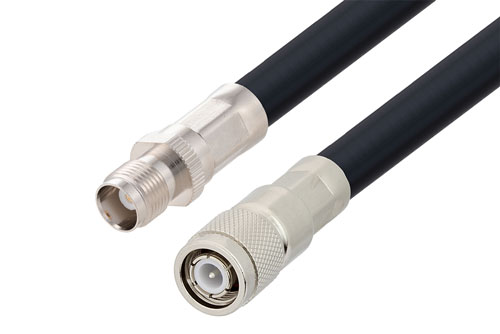 TNC Male to TNC Female Low Loss Cable Using LMR-400-DB Coax