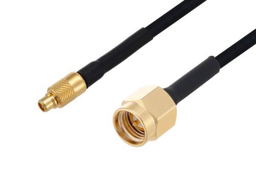 SMA Male to MMCX Plug Cable Using PE-SR405FLJ Coax