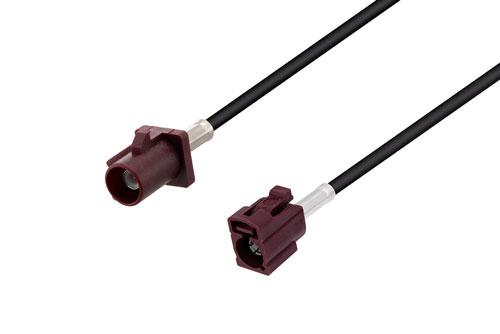 Bordeaux FAKRA Plug to Bordeaux FAKRA Jack Low Loss Cable Using LMR-100 Coax