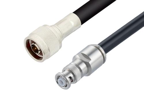 MHV Male to N Male Cable Using RG213 Coax, LF Solder