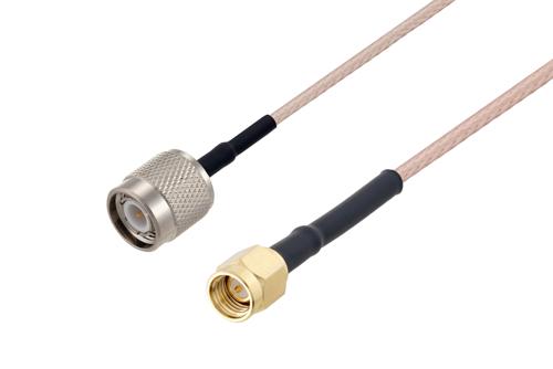 TNC Male to SMA Male Cable Using RG316 Coax with HeatShrink