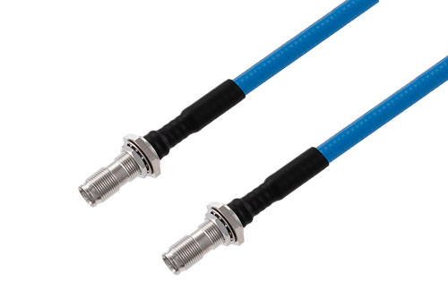 NEX10 Female Bulkhead to NEX10 Female Bulkhead Low PIM Cable Using SPP-250-LLPL Coax