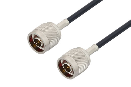 N Male to N Male Low Loss Cable Using LMR-195-UF Coax