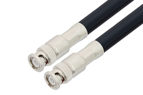 BNC Male to BNC Male Low Loss Cable Using LMR-LW400 Coax , LF Solder