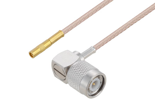 TNC Male Right Angle to MMCX Jack Cable Using RG316 Coax