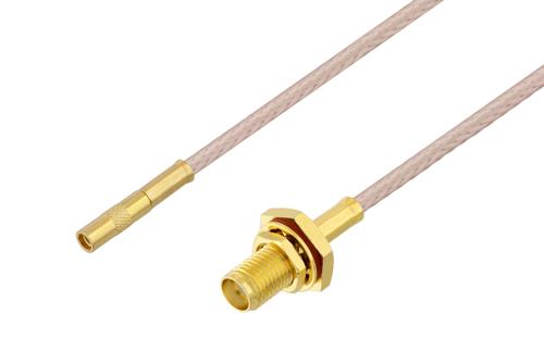SMA Female Bulkhead to MMCX Jack Cable Using RG316 Coax