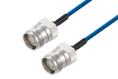 4.3-10 Female to 4.3-10 Female Low PIM Cable Using TFT-5G-402 Coax With Times Microwave Components