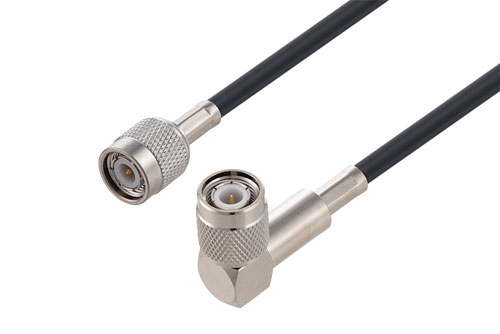 TNC Male to TNC Male Right Angle Cable Using LMR-200 Coax