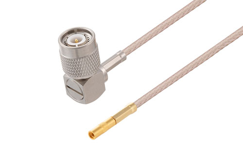 TNC Male Right Angle to MMCX Jack Cable Using RG316-DS Coax