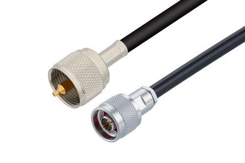 UHF Male to N Male Cable Using RG58 Coax
