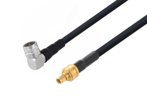 Fire Rated N Male Right Angle to Reverse Polarity SMA Plug Low Loss Cable Using LMR-400-FR Coax