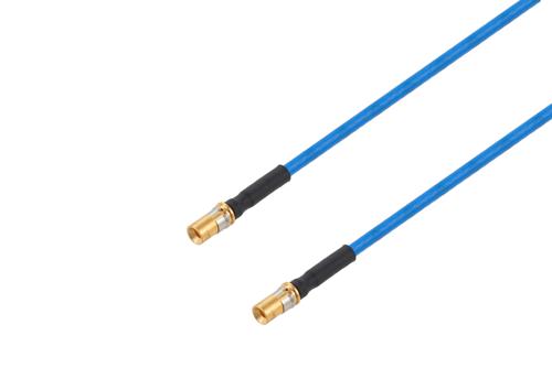 Smooth Bore Mini SMP Male to Smooth Bore Mini SMP Male VITA 67.3 Cable Using PE-P086HF Coax