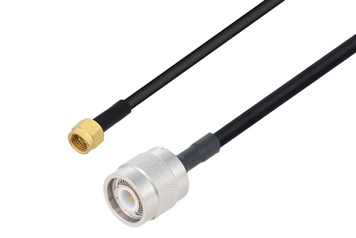 2.92mm Male to TNC Male Cable Using PE-SR402FLJ Coax