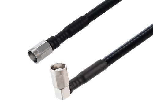 NEX10 Male to NEX10 Male Right Angle Low PIM Cable Using SPF-250 Coax