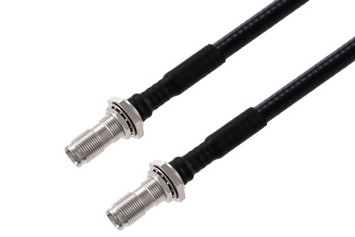 NEX10 Female Bulkhead to NEX10 Female Bulkhead Low PIM Cable Using SPF-250 Coax