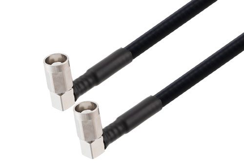 NEX10 Male Right Angle to NEX10 Male Right Angle Low PIM Cable Using SPO-250 Coax