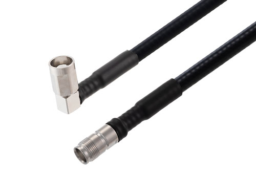 NEX10 Male Right Angle to NEX10 Female Low PIM Cable Using SPO-250 Coax