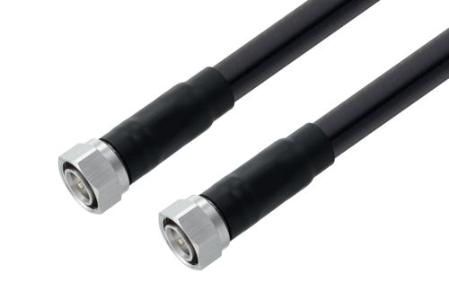 4.3-10 Male to 4.3-10 Male Low PIM Cable Using TCOM-600 Coax with Times Microwave Components