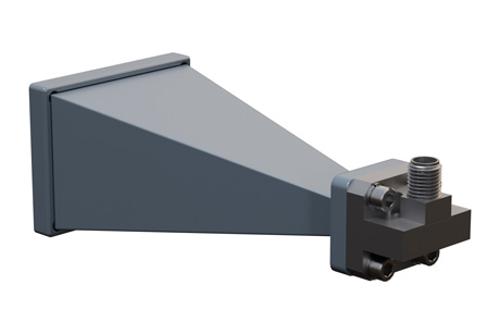 WR-28 Standard Gain Horn with 20 dBi Gain, 2.92mm Female Connector with Weather Resistant Radome Cover