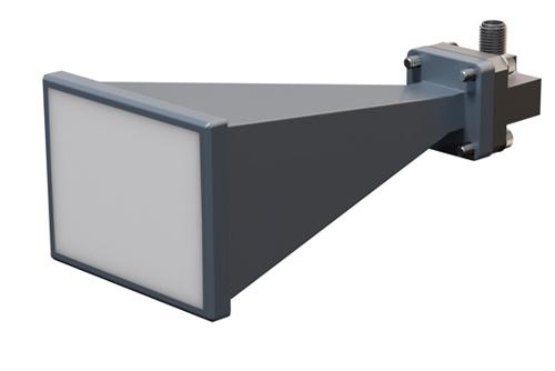 WR-34 Standard Gain Horn with 20 dBi Gain, 2.92mm Female Connector with Weather Resistant Radome Cover
