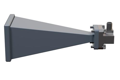WR-34 Standard Gain Horn with 20 dBi Gain, 2.92mm Female Connector with Weather Resistant Radome Cover