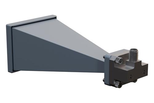 WR-34 Standard Gain Horn with 20 dBi Gain, 2.92mm Female Connector with Weather Resistant Radome Cover