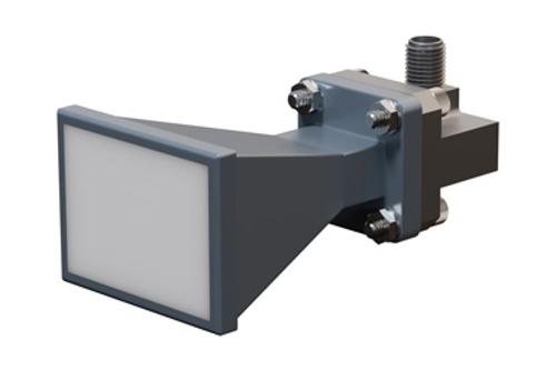 WR-42 Standard Gain Horn with 15 dBi Gain, 2.92mm Female Connector with Weather Resistant Radome Cover