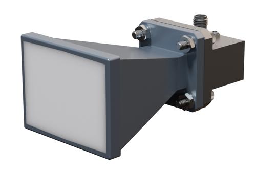 WR-62 Standard Gain Horn with 15 dBi Gain, SMA Female Connector with Weather Resistant Radome Cover