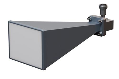 WR-62 Standard Gain Horn with 20 dBi Gain, N Female Connector with Weather Resistant Radome Cover