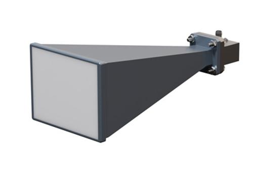 WR-62 Standard Gain Horn with 20 dBi Gain, SMA Female Connector with Weather Resistant Radome Cover