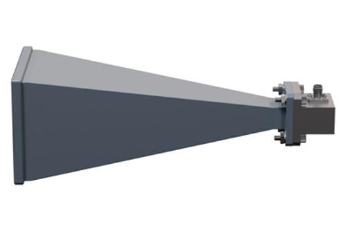 WR-62 Standard Gain Horn with 20 dBi Gain, SMA Female Connector with Weather Resistant Radome Cover
