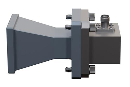 WR-75 Standard Gain Horn with 10 dBi Gain, SMA Female Connector with Weather Resistant Radome Cover