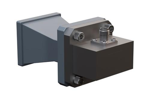 WR-75 Standard Gain Horn with 10 dBi Gain, SMA Female Connector with Weather Resistant Radome Cover