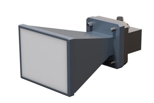 WR-75 Standard Gain Horn with 15 dBi Gain, SMA Female Connector with Weather Resistant Radome Cover