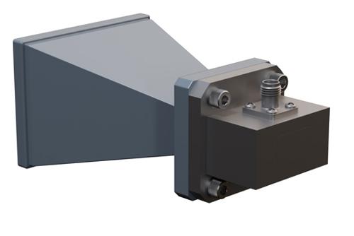 WR-75 Standard Gain Horn with 15 dBi Gain, SMA Female Connector with Weather Resistant Radome Cover