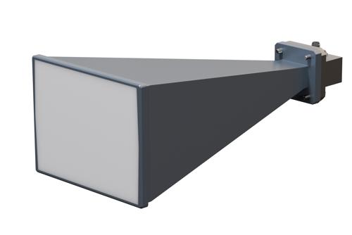 WR-75 Standard Gain Horn with 20 dBi Gain, SMA Female Connector with Weather Resistant Radome Cover