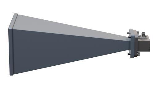 WR-75 Standard Gain Horn with 20 dBi Gain, SMA Female Connector with Weather Resistant Radome Cover