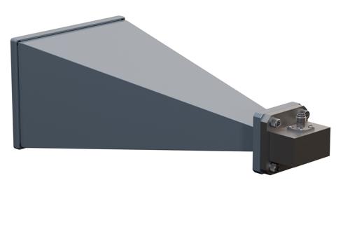 WR-75 Standard Gain Horn with 20 dBi Gain, SMA Female Connector with Weather Resistant Radome Cover