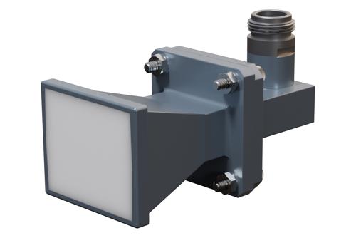 WR-90 Standard Gain Horn with 10 dBi Gain, Type N Female Connector with Weather Resistant Radome Cover