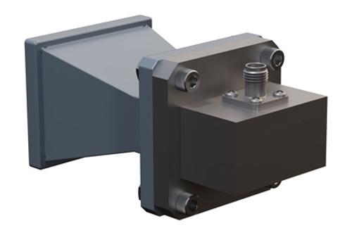 WR-90 Standard Gain Horn with 10 dBi Gain, SMA Female Connector with Weather Resistant Radome Cover