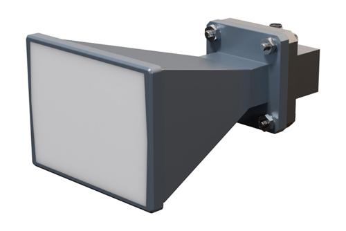 WR-90 Standard Gain Horn with 15 dBi Gain, SMA Female Connector with Weather Resistant Radome Cover