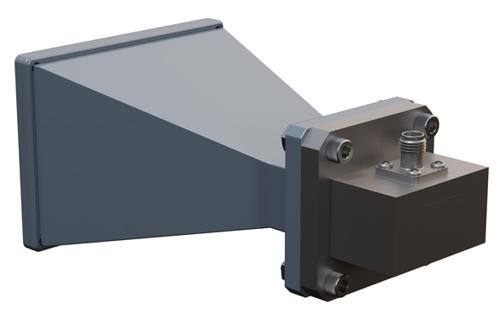 WR-90 Standard Gain Horn with 15 dBi Gain, SMA Female Connector with Weather Resistant Radome Cover