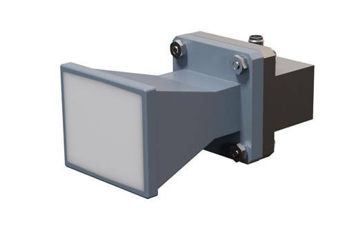 WR-102 Standard Gain Horn with 10 dBi Gain, SMA Female Connector with Weather Resistant Radome Cover