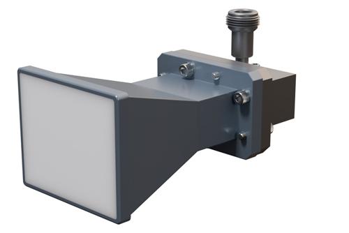 WR-137 Standard Gain Horn with 10 dBi Gain, N Female Connector with Weather Resistant Radome Cover