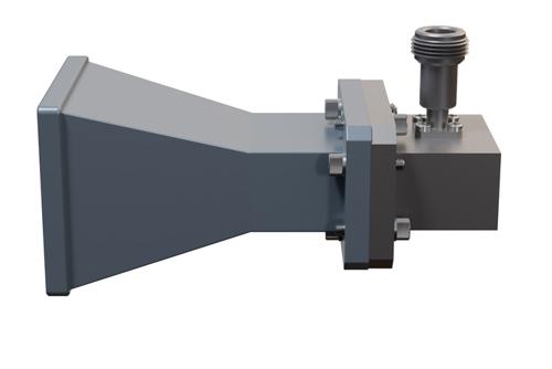 WR-137 Standard Gain Horn with 10 dBi Gain, N Female Connector with Weather Resistant Radome Cover