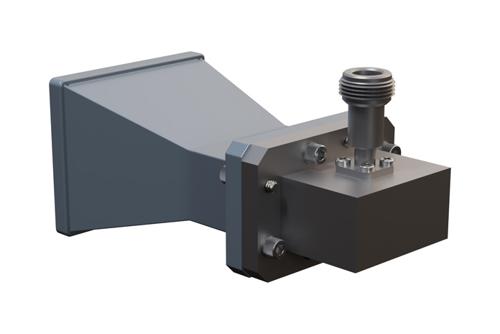 WR-137 Standard Gain Horn with 10 dBi Gain, N Female Connector with Weather Resistant Radome Cover
