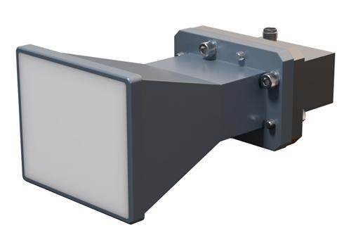 WR-137 Standard Gain Horn with 10 dBi Gain, SMA Female Connector with Weather Resistant Radome Cover