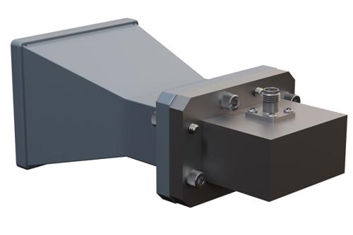 WR-137 Standard Gain Horn with 10 dBi Gain, SMA Female Connector with Weather Resistant Radome Cover